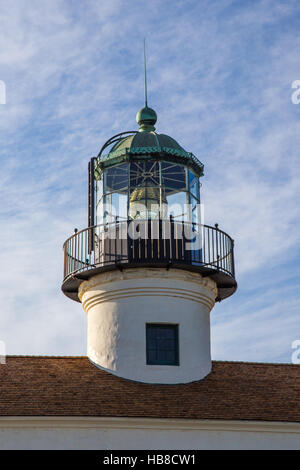 Point Loma de la lampe phare en janvier, d'une journée ensoleillée. Banque D'Images