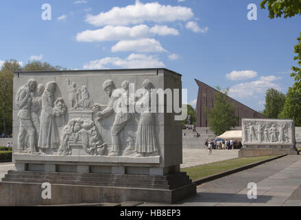 Monument commémoratif de guerre soviétique Banque D'Images
