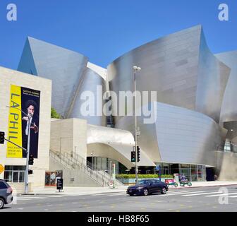 LA Phil, Los Angeles Philharmonic, Walt Disney Concert Hall, l'architecte Frank Gehry, le centre-ville, Los Angeles, Californie, USA Banque D'Images