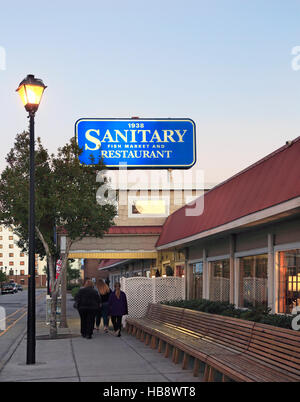 Marché aux poissons et sanitaires Restaurant à Morehead City, Caroline du Nord. Banque D'Images