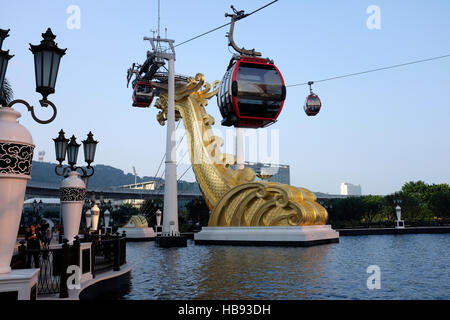 Skyride à Wynn Palace à Macao, Chine Banque D'Images