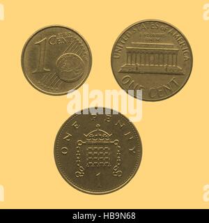 Coin isolé - vintage Banque D'Images