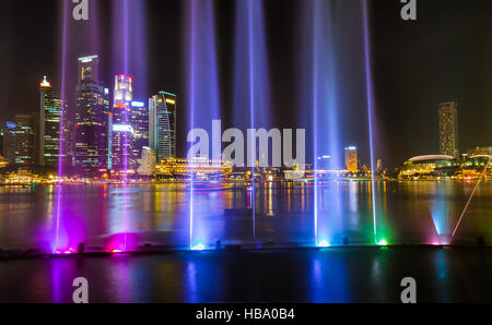 Show Laser à Singapour Banque D'Images
