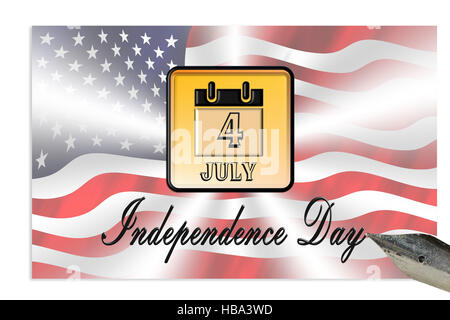 Concept, date de l'indépendance Banque D'Images