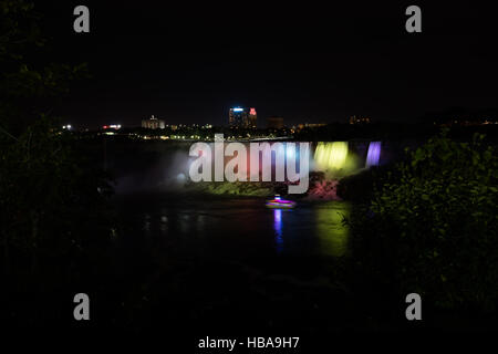 Nocturne de Niagara Falls Banque D'Images