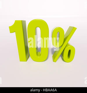 Signe de pourcentage, 10  % Banque D'Images