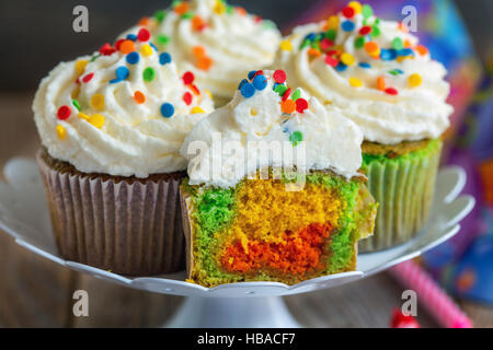 Cupcakes drôles pour les vacances. Banque D'Images