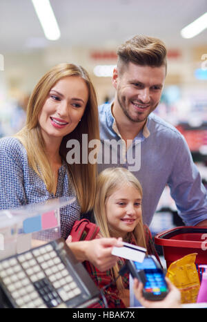 Le shopping est presque terminée Banque D'Images