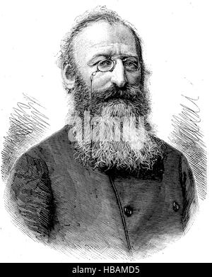 Ludwig Anzengruber, 29 novembre 1839 - 10 décembre 1889, est un dramaturge, romancière et poète, hictorical illustration de 1880 Banque D'Images