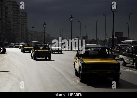 Taxi d’Alexandrie Banque D'Images