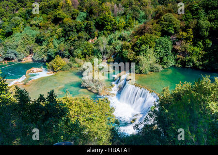 Le Parc National de Krka, Croatie Banque D'Images