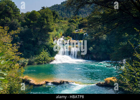 Le Parc National de Krka, Croatie Banque D'Images