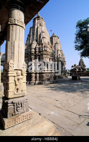 Inde. Le Rajasthan. Bijolia. Temple hindou du 12 é siécle é et 13. // L'Inde. Le Rajasthan. Bijolia. Temple Hindou du 12e et 13e siècle. Banque D'Images