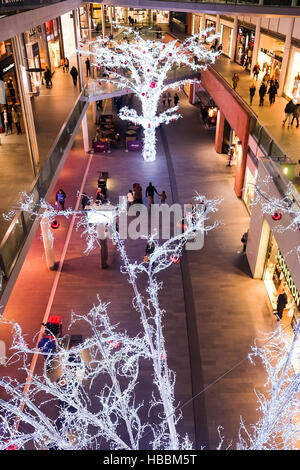 Décorations de Noël Liverpool Banque D'Images