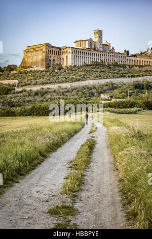 Assise en Italie Umbria Banque D'Images