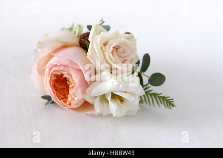 Boutonnière de roses Banque D'Images