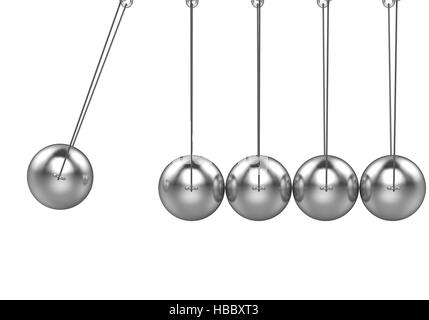 Newton's Cradle Isolated Banque D'Images