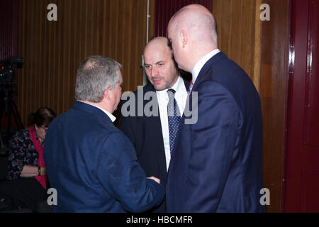 Belfast, Royaume-Uni. 6e décembre 2016. Michael Mansfield parle de la révélation de nouveaux renseignements concernant la 1971 Bombardement de McGurk's Bar Belfast, Royaume-Uni. Credit : Bonzo/Alamy Live News Banque D'Images