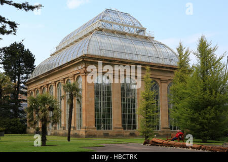 Edimbourg, Royal Botanic Garden, Palm House Banque D'Images