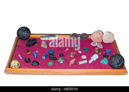 Collecte de différentes pierres semi-précieuses Banque D'Images