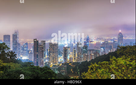 Panorama du centre de Hong Kong Banque D'Images