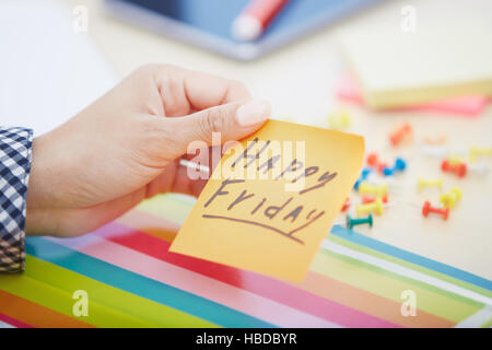 Bon vendredi texte sur images Banque D'Images