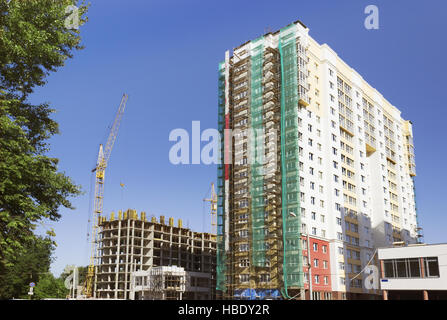 Bâtiment édifices en construction Banque D'Images