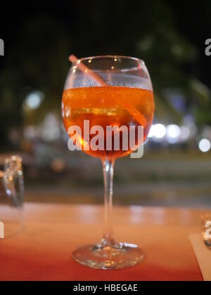 Boisson à l'orange en verre Banque D'Images