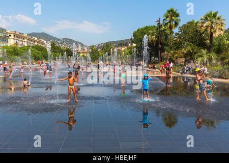 Promenade du Paillon à Nice, France Banque D'Images