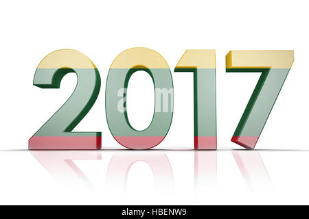 Image composite du drapeau de la Lituanie Banque D'Images