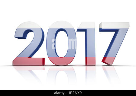 Image composite du drapeau national de la Russie Banque D'Images