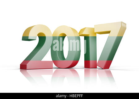 Image composite du drapeau de la Lituanie Banque D'Images