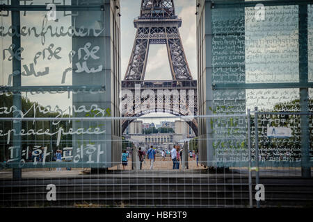 Mur de la Paix (mur de la paix). Mur de la paix a été érigé en 2000 Banque D'Images