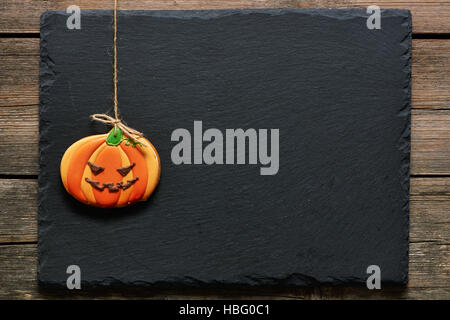 Maison Halloween gingerbread cookie Banque D'Images