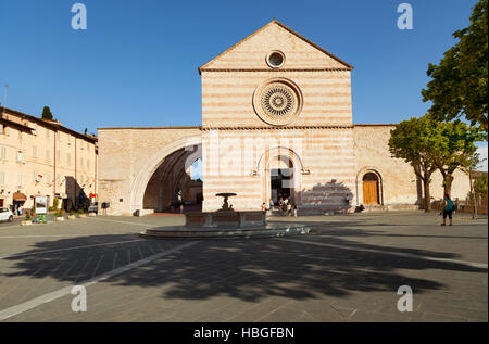 Dans l'église assise, Italie Banque D'Images