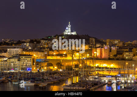 Marseille France Soir Banque D'Images