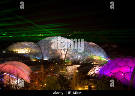 Image prise à l'Eden Project pour le Festival de la lumière et du son Banque D'Images