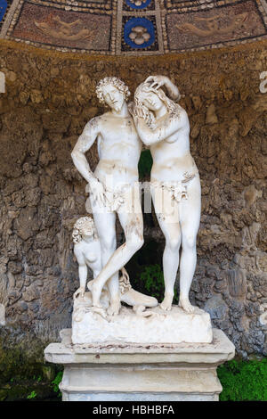 Dans la grotte de Boboli, Florence, Italie Banque D'Images