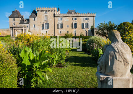 Château de Vayres en Gironde, Aquitaine, France Banque D'Images