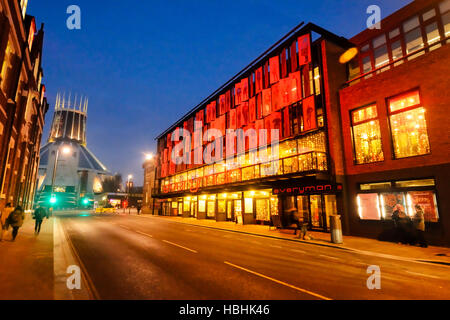 La rénovation Everyman Theatre sur Hope Street à Liverpool. Banque D'Images