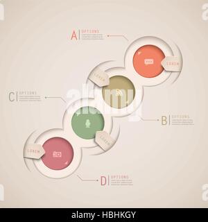 Vecteur moderne résumé graphique des éléments infographique Illustration de Vecteur