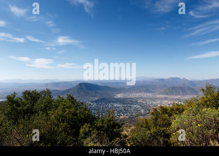 La vue sur la ville - Paysage Graaff-Reinet Banque D'Images