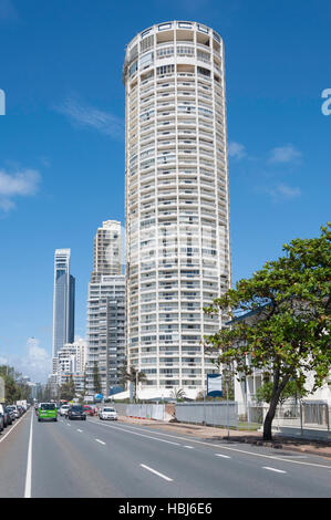 L'Esplanade, Surfers Paradise, ville de Gold Coast, Queensland, Australie Banque D'Images