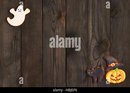 Gingerbread cookies faits maison d'Halloween Banque D'Images