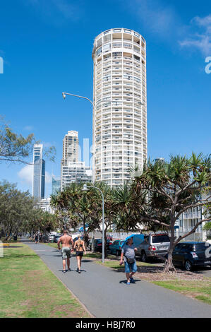 L'Esplanade, Surfers Paradise, ville de Gold Coast, Queensland, Australie Banque D'Images