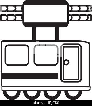 La cabine de transport voyage contour vector illustration eps 10 Illustration de Vecteur