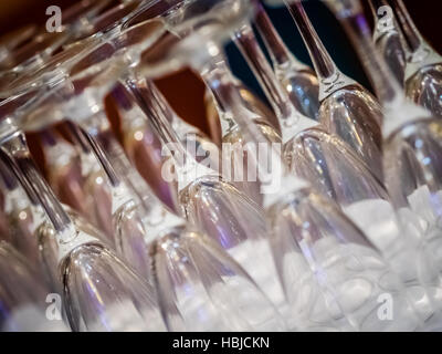 Verres à vin mousseux Banque D'Images