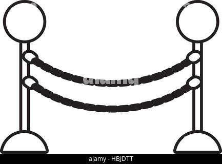 Cinéma barrière avant-projet vip vector illustration eps 10 Illustration de Vecteur