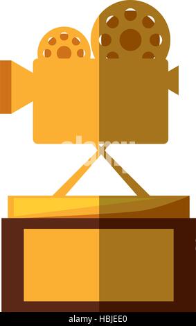 Cinema trophées ombre vector illustration eps 10 Illustration de Vecteur