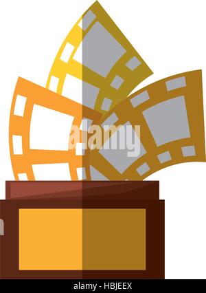 Trophy film awards vecteur eps 10 illustration de l'ombre Illustration de Vecteur